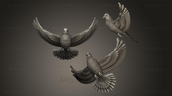Bird figurines (STKB_0016) 3D model for CNC machine